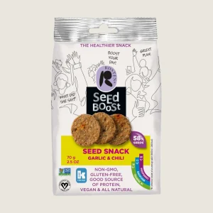 Seedboost Garlic-Chili Seed Snack – 8 Pack 2.5 oz